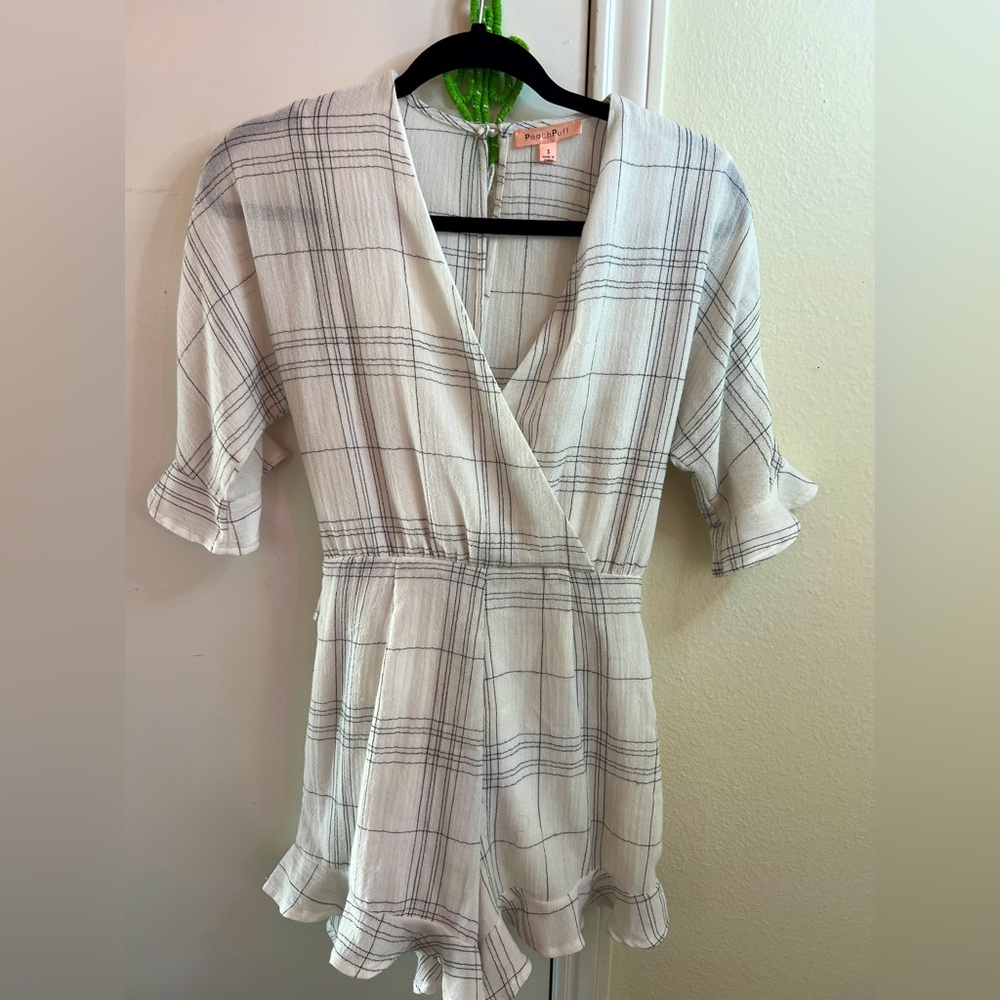 Plaid romper